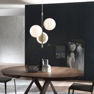Lampadario moderno oro nero per soggiorno contemporaneo maytoni