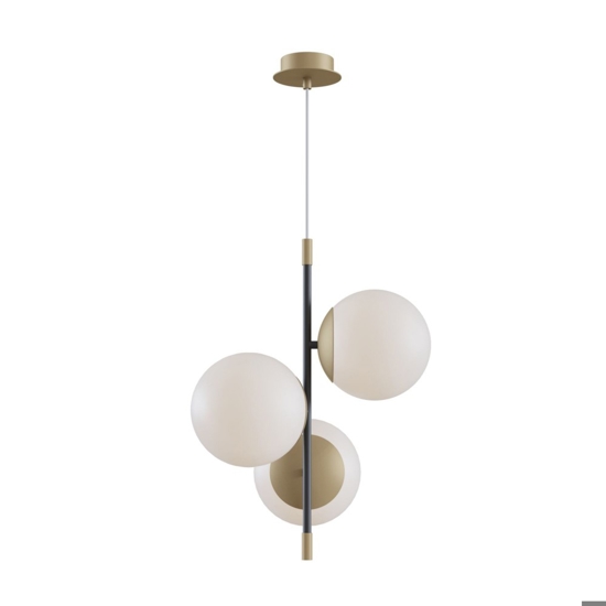 Lampadario moderno nostalgia oro nero per soggiorno contemporaneo maytoni