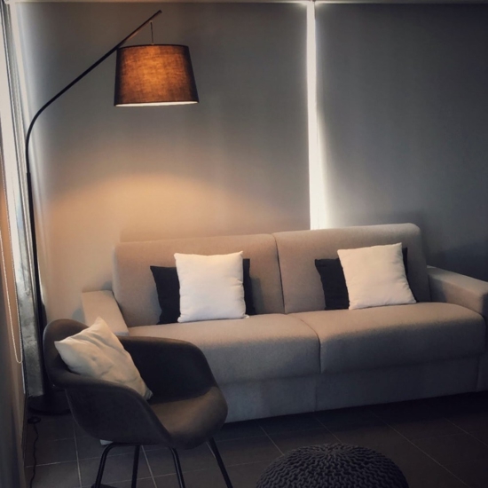 Daddy pt1 ideal lux lampada da terra arco nera