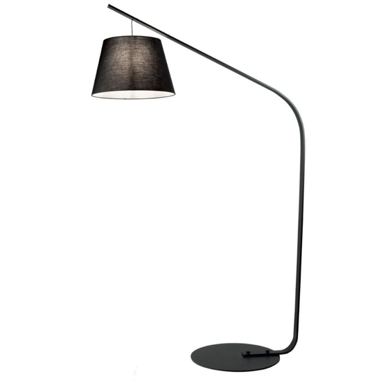 Pt liana ondaluce lampada ad arco nera design per salotto moderno