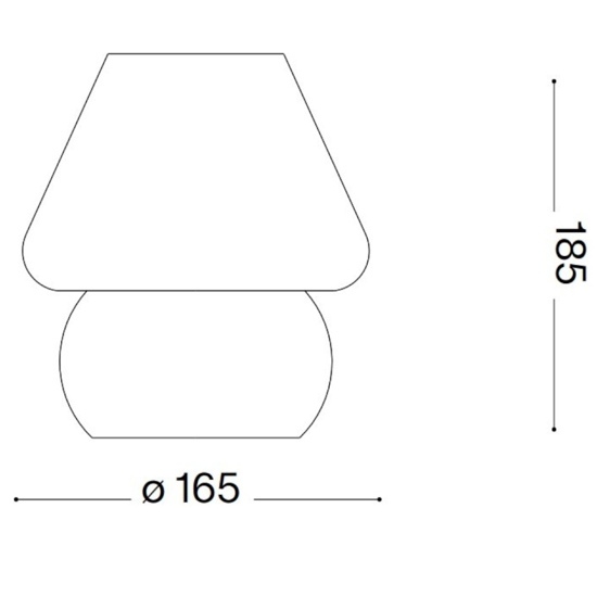 Prato tl1 small abat-jour moderna ideal lux