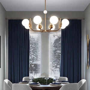 Maytoni lampadario oro ottone 8 luci per soggiorno salotto