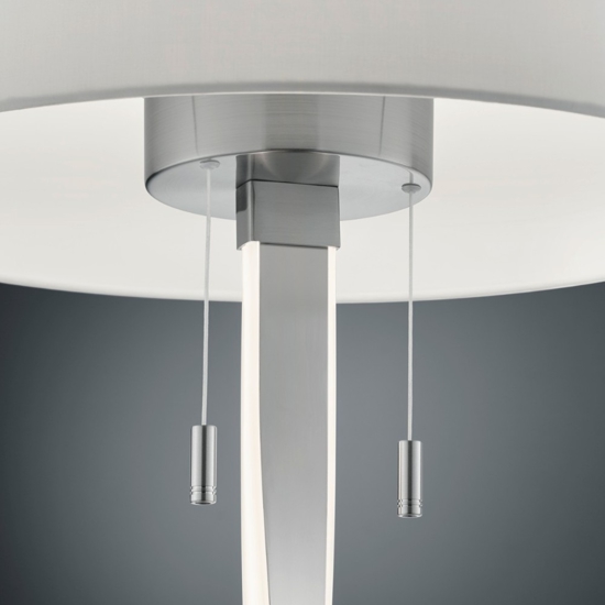 Piantana led 3000k per salotto grigio 2 luci moderna