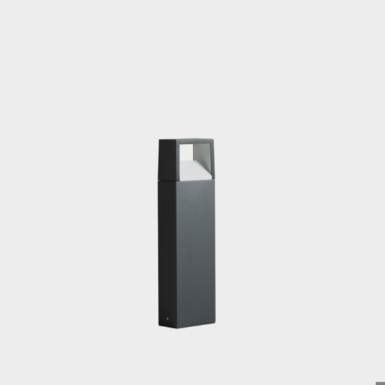 Gea luce lampione da giardino led 9w antracite ip54 h50 cm