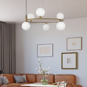 Lampadario per soggiorno moderno oro maytoni