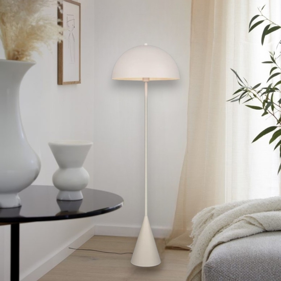 Lampada da terra piantana grigio chiaro design moderno