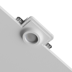 Faretto da in casso in gesso per controsoffitto gu10