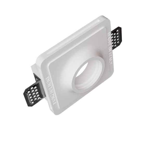 Faretto da in casso in gesso per controsoffitto gu10