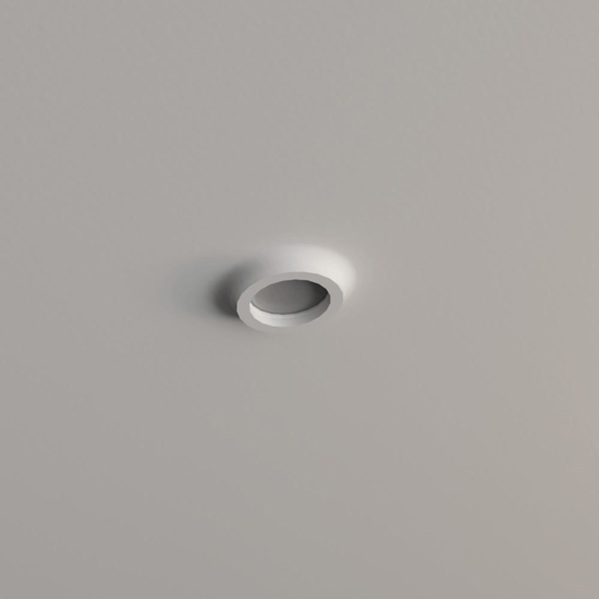 Faretto da in casso in gesso per controsoffitto gu10