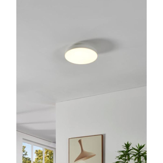 Turcona eglo plafoniera led smart tonda 30cm led rgb dimmerabile 2700k-6500k