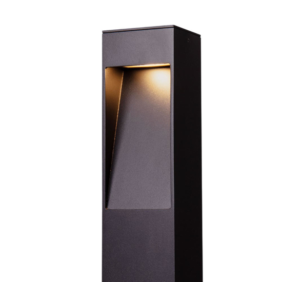 Lampioncino moderno nero da giardino led 7w 3000k