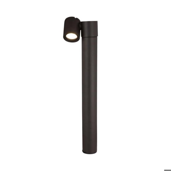 Maytoni wall street lampione da giardino moderno nero orientabile