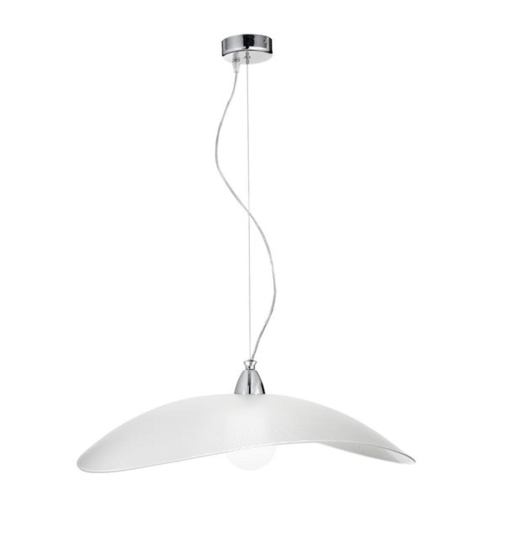 Lampadario per cucina moderna vetro bianco design