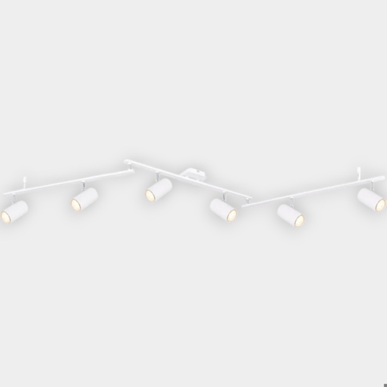 Plafoniera led bianco con spot orientabili monofase