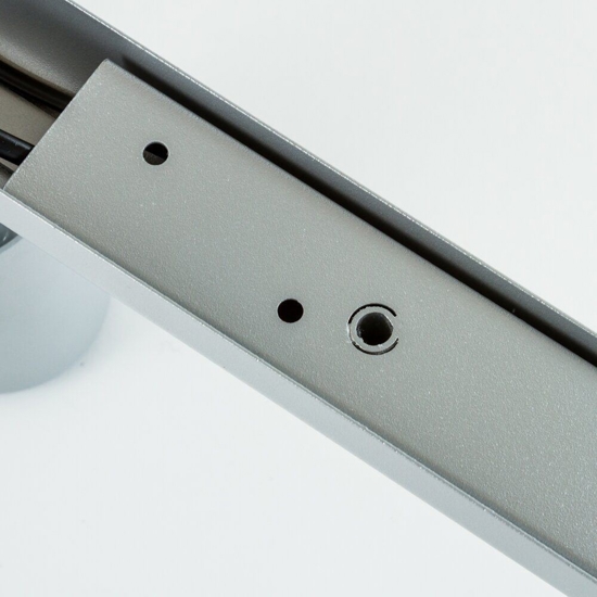 Plafoniera moderna grigia led con 6 faretti orientabili