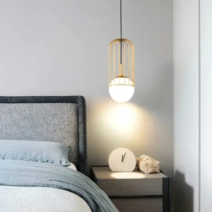 Maytoni lampadario stanza da letto oro sfera vetro bianco contemporaneo