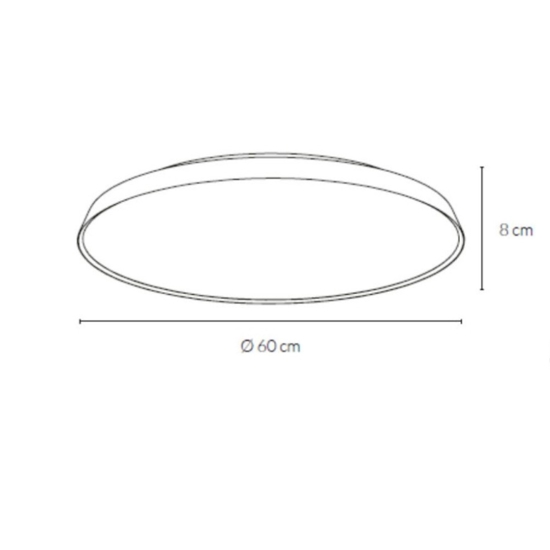 Plafoniera led 50w 3000k 4000k sabbia per soggiorno dimmerabile vivida pinco