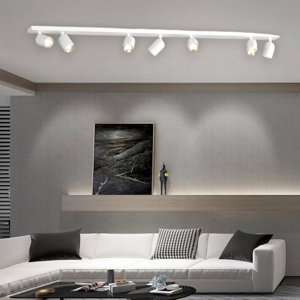 Plafoniera moderna bianco 7 luci orientabili toplight
