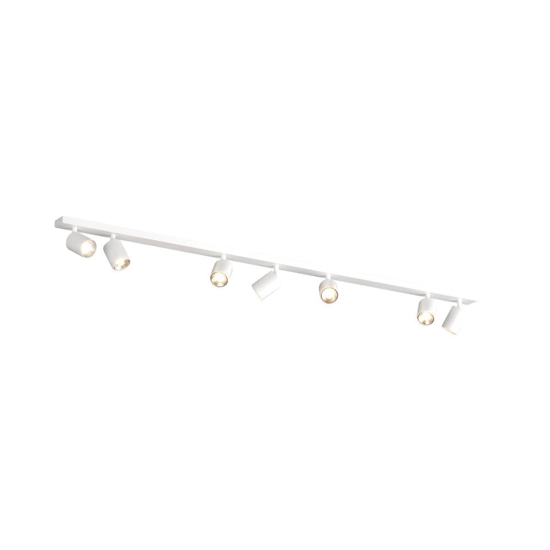 Plafoniera moderna bianco 7 luci orientabili toplight