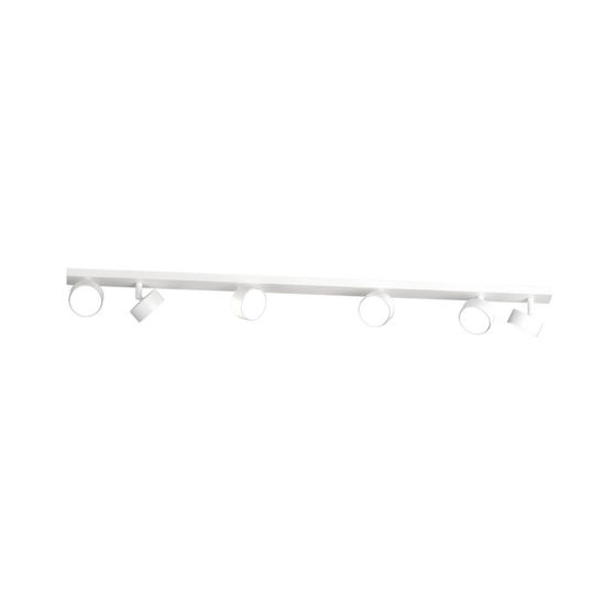 Plafoniera bianca 6 luci orientabili per cucina toplight