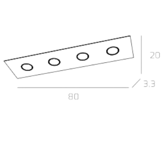 Plafoniera vetro lucido verde per cucina top light path