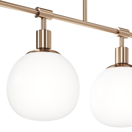 Maytoni lampadario erich per soggiorno oro rosa sfere di vetro moderno