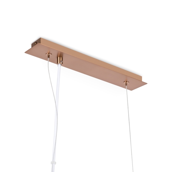 Maytoni lampadario erich per soggiorno oro rosa sfere di vetro moderno