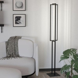 Eglo siberia lampada da terra moderna minimalista led dimmerabile con telecomando