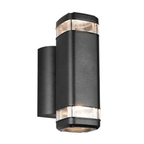Applique per esterno ip44 h21 cm nero opaco
