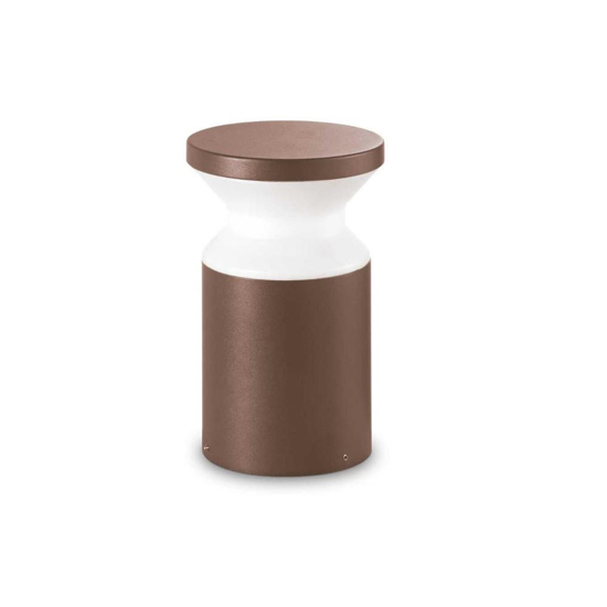 Torre pt1 h22 ideal lux lampione basso marrone ip65 e27