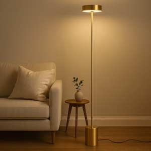 Piantana oro design minimale moderna led 17w 3000k