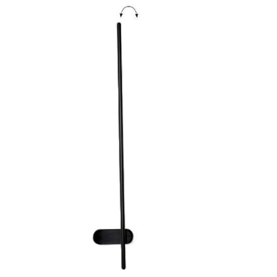 Applique bacchetta nero led 11w 3000k orientabile moderna fp