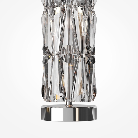 Lampada da terra puntes in cristallo per salotto elegante maytoni