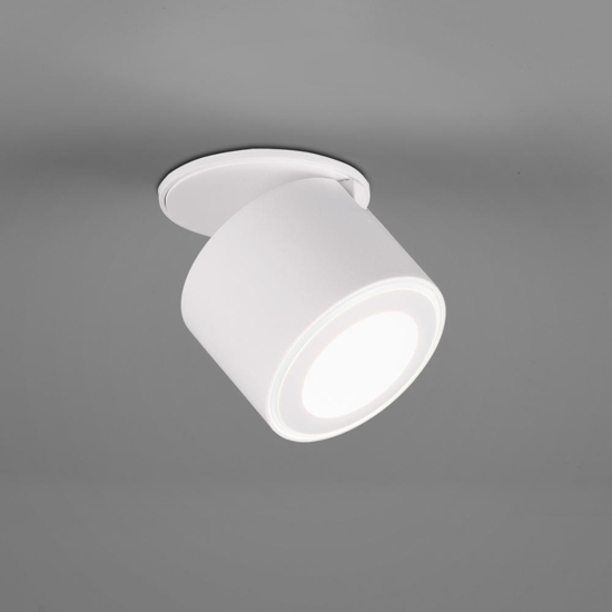 Faretto bianco da incasso led 6w 3000k orientabile