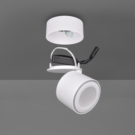 Faretto bianco da incasso led 6w 3000k orientabile