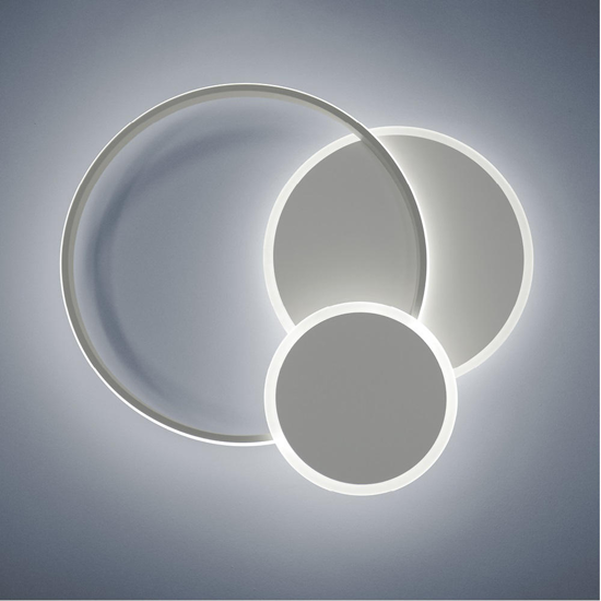 Plafoniera led eclipse vivida bianca 60w 3000k 4000k