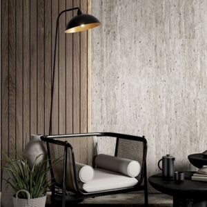 Lampada da terra moderna orientabile dettagli colore oro