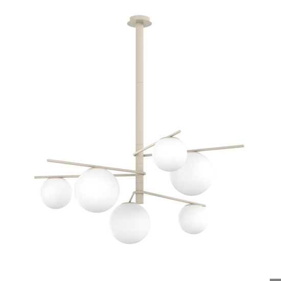 Lampadario moderno boomerang tortora top light