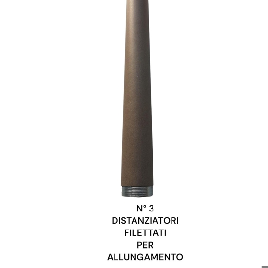 Lampadario moderno boomerang tortora top light
