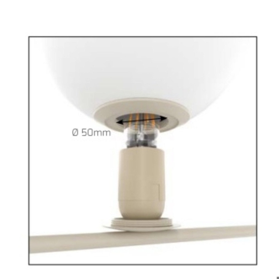 Lampadario moderno boomerang tortora top light
