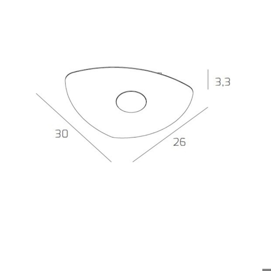 Plafoniera design moderna sabbia top light shape