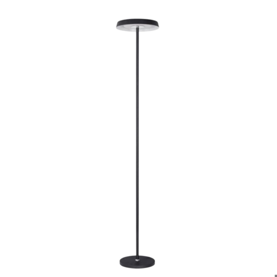 Lampada da terra moderna led 3000k nera h170 cm
