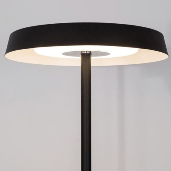 Lampada da terra moderna led 3000k nera h170 cm