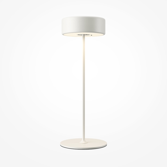 Lampada da tavolo portatile maytoni bianca led da 2200k a 4000k per esterno