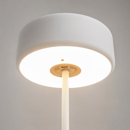 Lampada da tavolo portatile maytoni bianca led da 2200k a 4000k per esterno