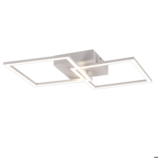 Plafoniera moderna da salotto led 4000k orientabile bianca