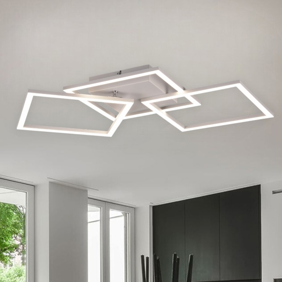 Plafoniera moderna bianca led 4000k orientabile