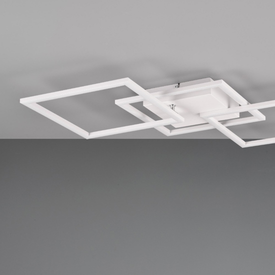 Plafoniera moderna bianca led 4000k orientabile