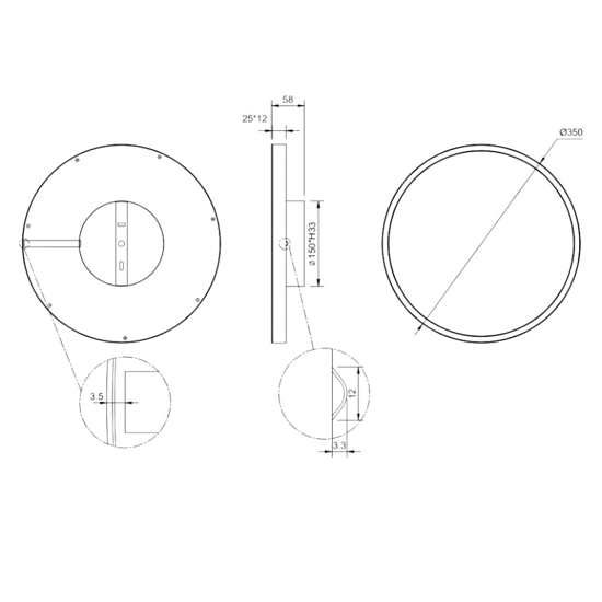 Plafoniera moderna bianca led 3000k minimalista