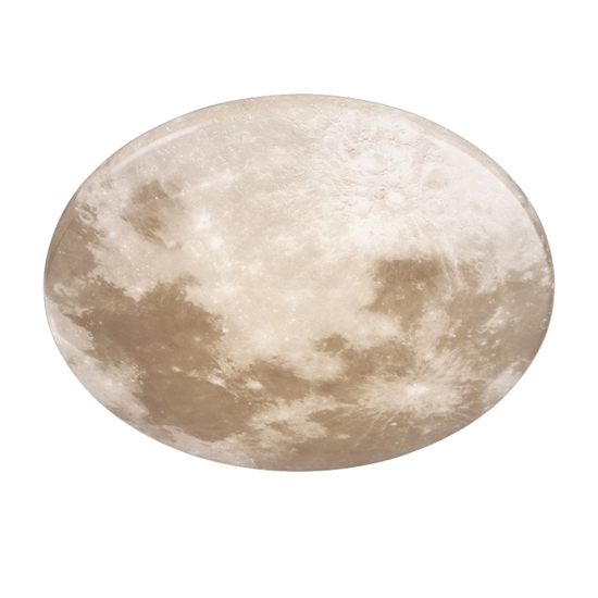 Plafoniera per cameretta luna led 3000k ip44 moderna